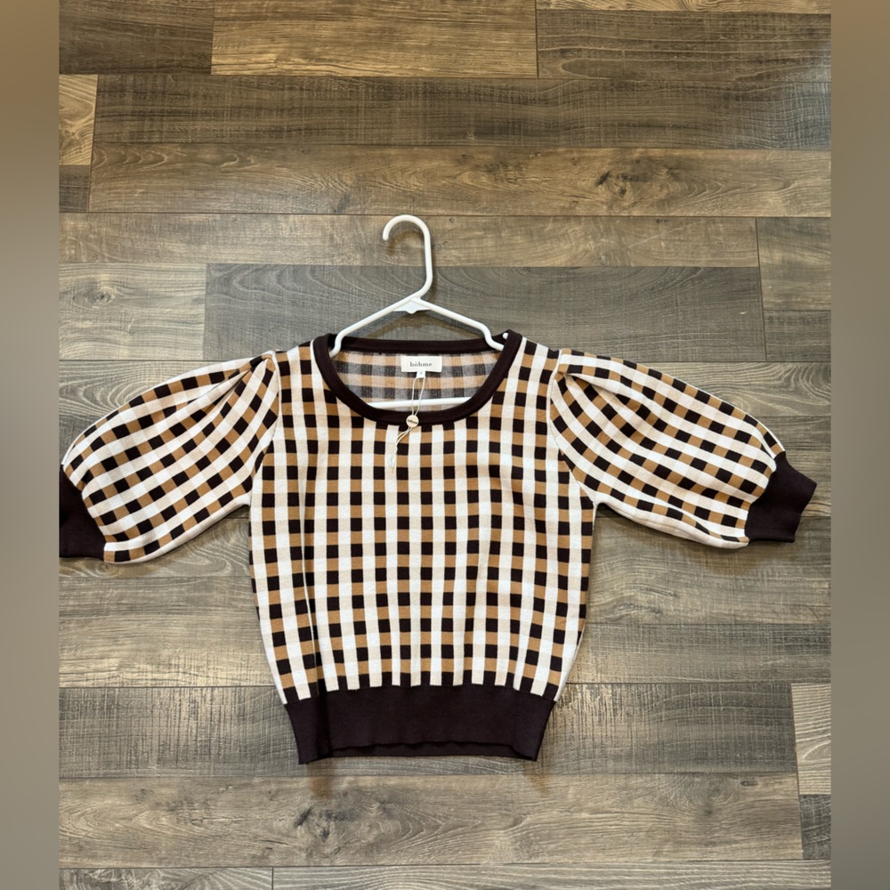 NWOT Bohme Cropped Sweater Top